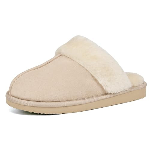 Fuzzy Slippers for Women Cozy Faux Fur House Shoes Winter Warm Memory Foam Slippers for Indoor an... | Amazon (US)