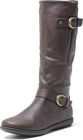 DREAM PAIRS Women's Faux Fur-Lined Knee High Winter Boots | Amazon (US)