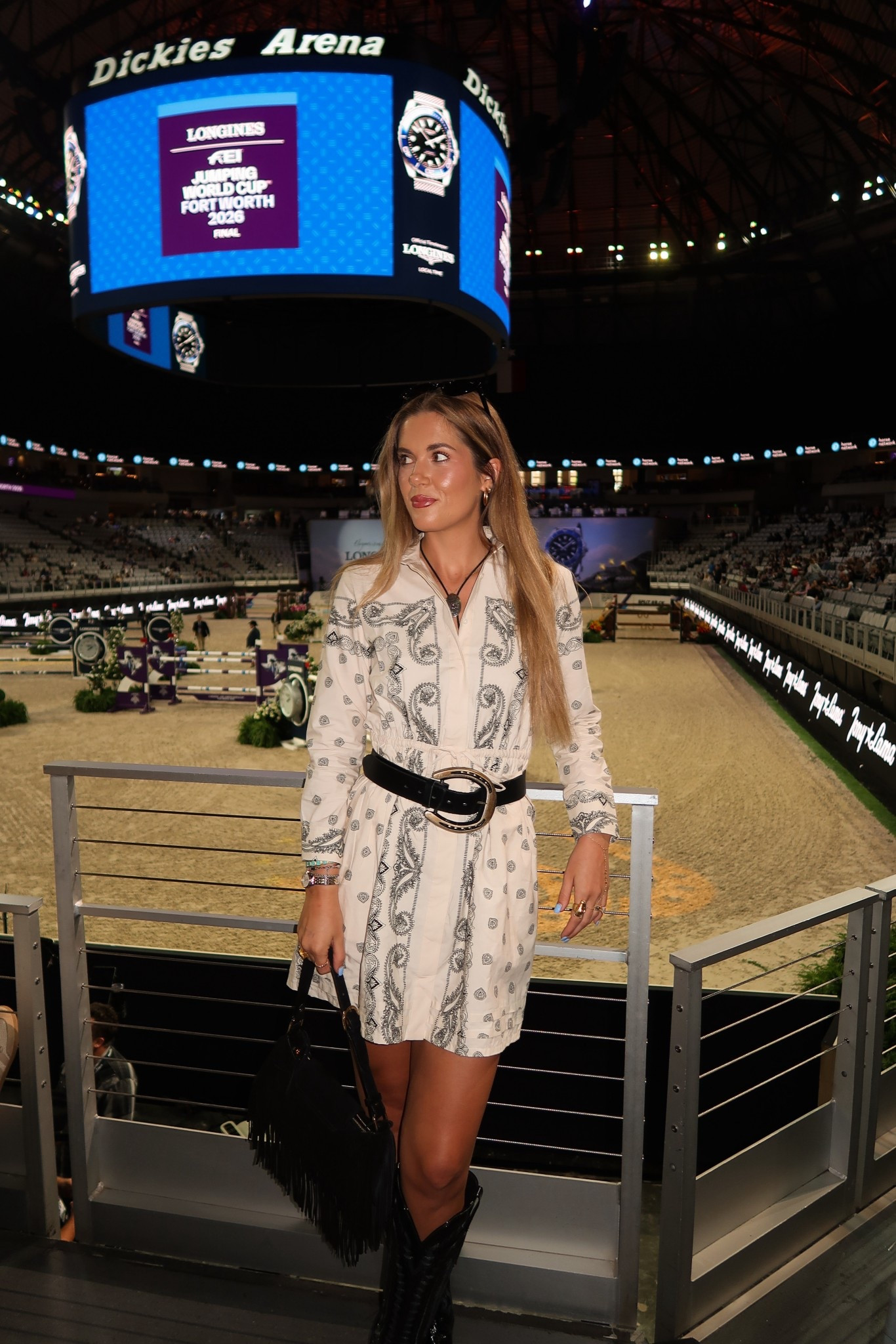 dress in a size 4, everything linked is exact but purse is sold out so i linked similar :) bolo tie is from november maker 

#LTKFestival #LTKTall #LTKootd