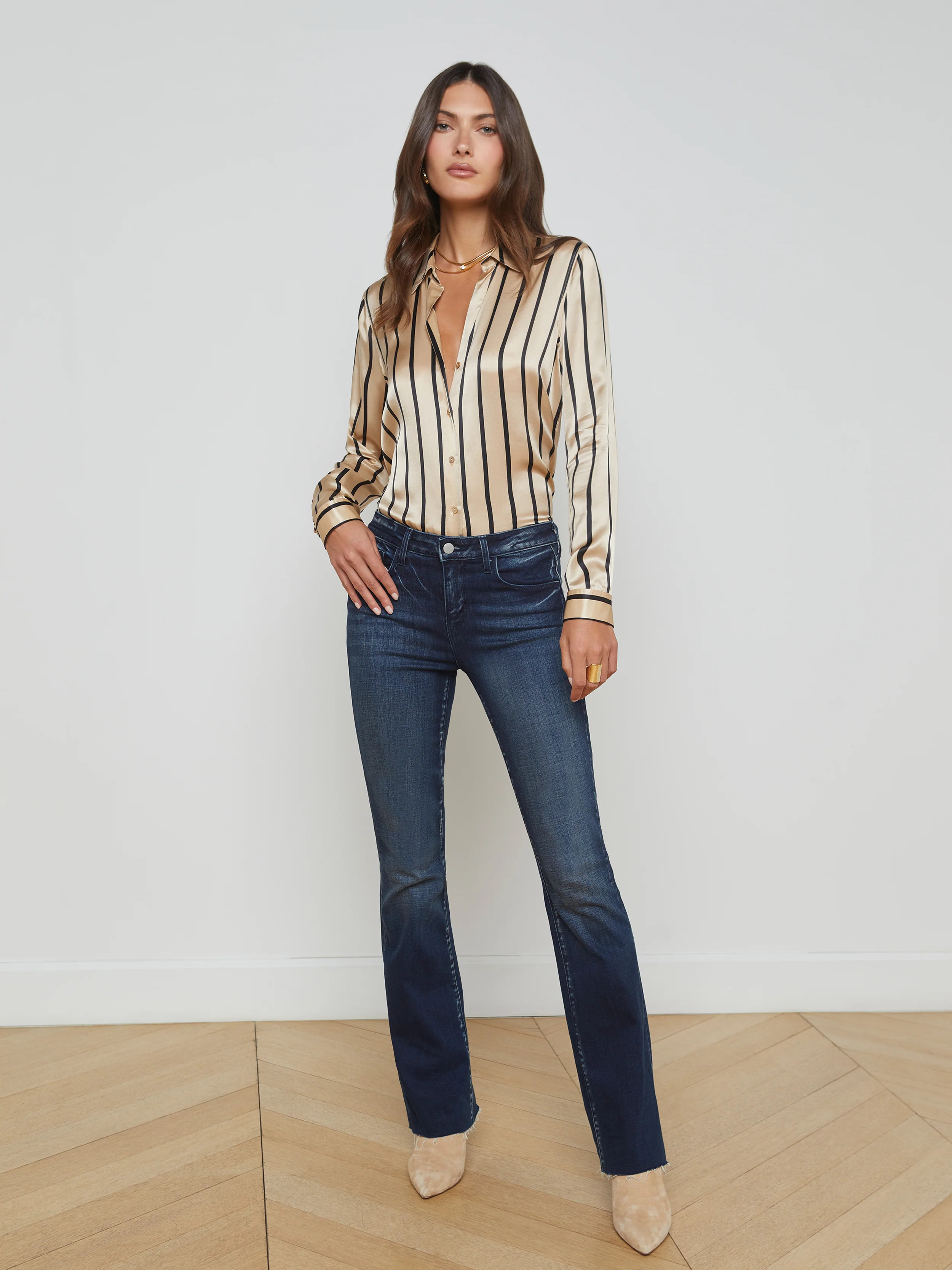L'AGENCE - Sneeki Low-Rise Straight-Leg Jean in Westmont | L'Agence