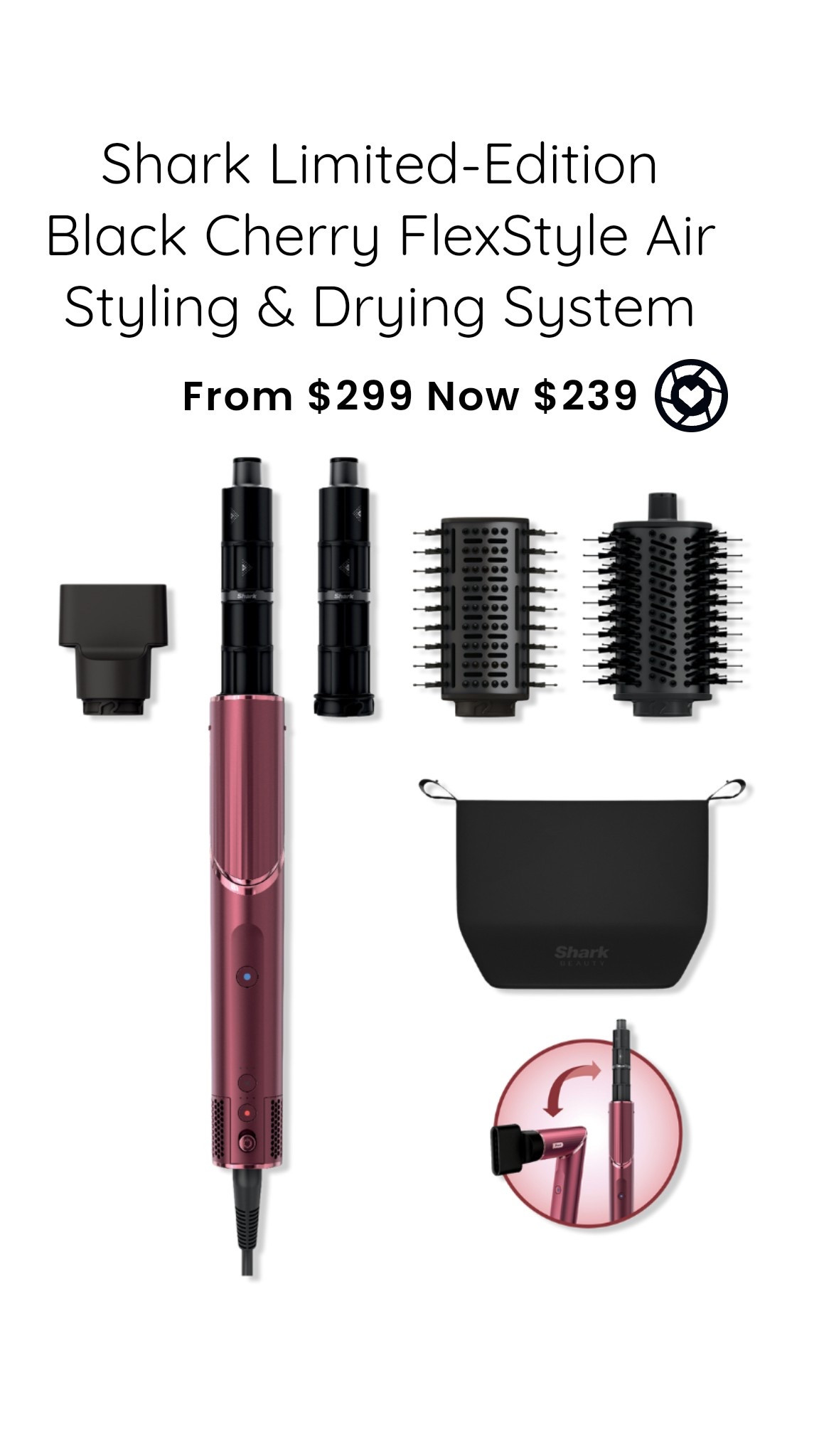 Shark Limited-Edition Black Cherry FlexStyle Air Styling & Drying System 
Beauty, hair styling, hair dryer, styling 

#LTKGiftGuide #LTKBeauty #LTKSaleAlert