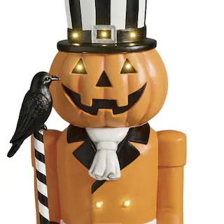 Pumpkin Nutcracker Figure | Grandin Road