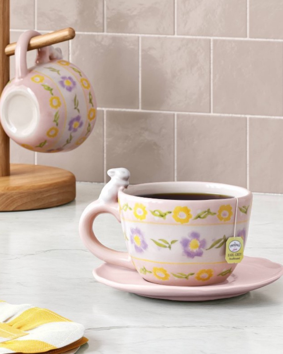 Sip in seasonal charm with the 10 fl oz Easter Stoneware Funny Bunny Tea Cup and Saucer Plate – Threshold™! Featuring a whimsical bunny design surrounded by delicate florals, this adorable tea cup and saucer set adds a playful yet elegant touch to your springtime sips. Crafted from durable stoneware, it’s perfect for Easter gatherings, morning coffee, or afternoon tea. A delightful addition to your kitchen or a thoughtful gift for any tea lover! #EasterVibes #SpringSips #TeaTimeCharm

#LTKFamily #LTKSeasonal #LTKHome