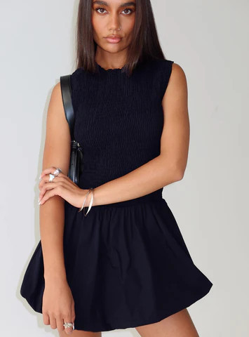 Narnie Mini Dress Navy | Princess Polly US