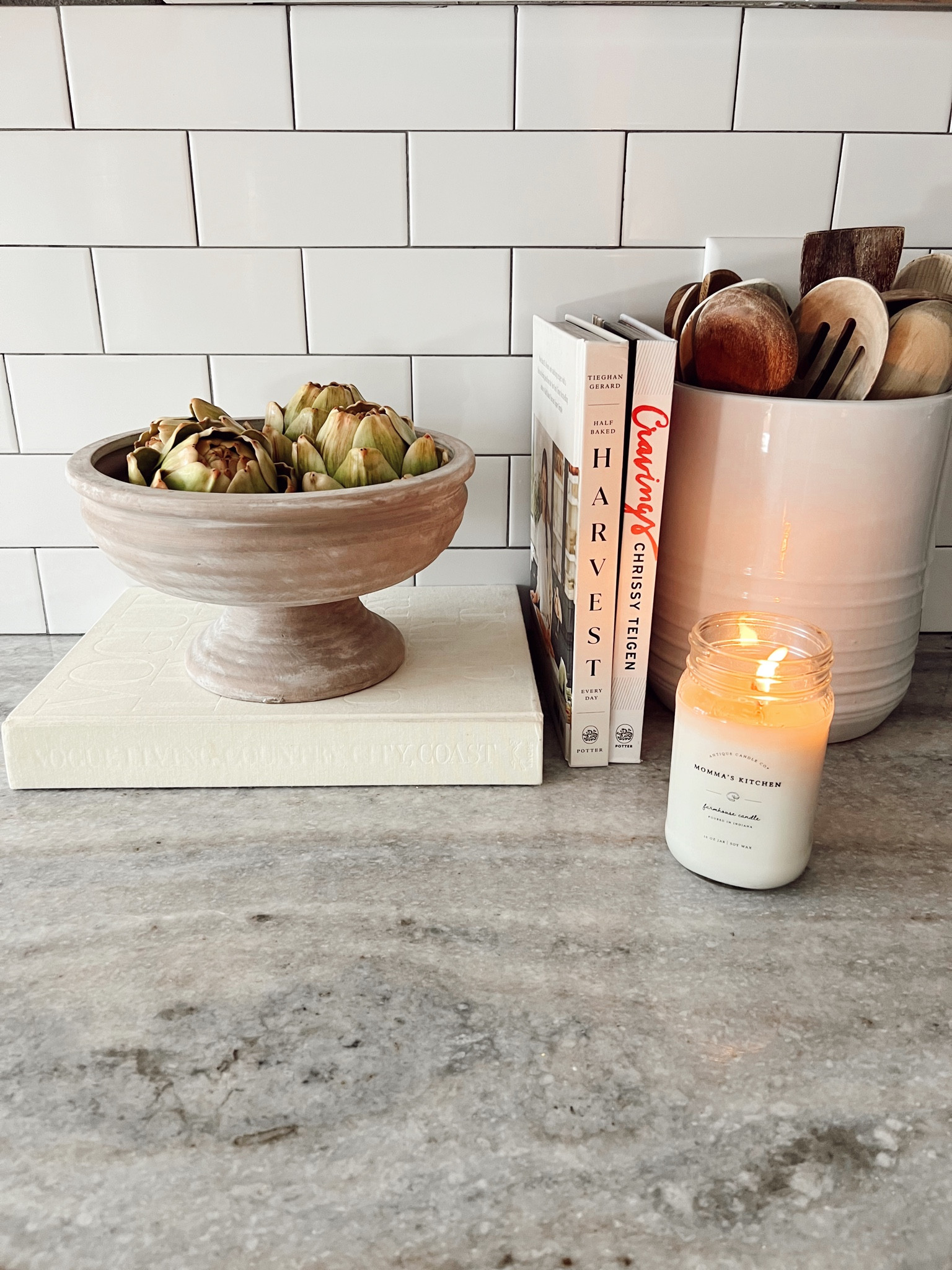 Faux artichokes, kitchen decor.. 

#LTKhome