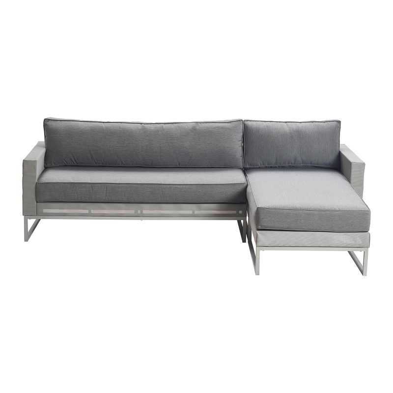 Tropez Outdoor Mesh Sectional Sofa - French Gray - Adore Decor | Target