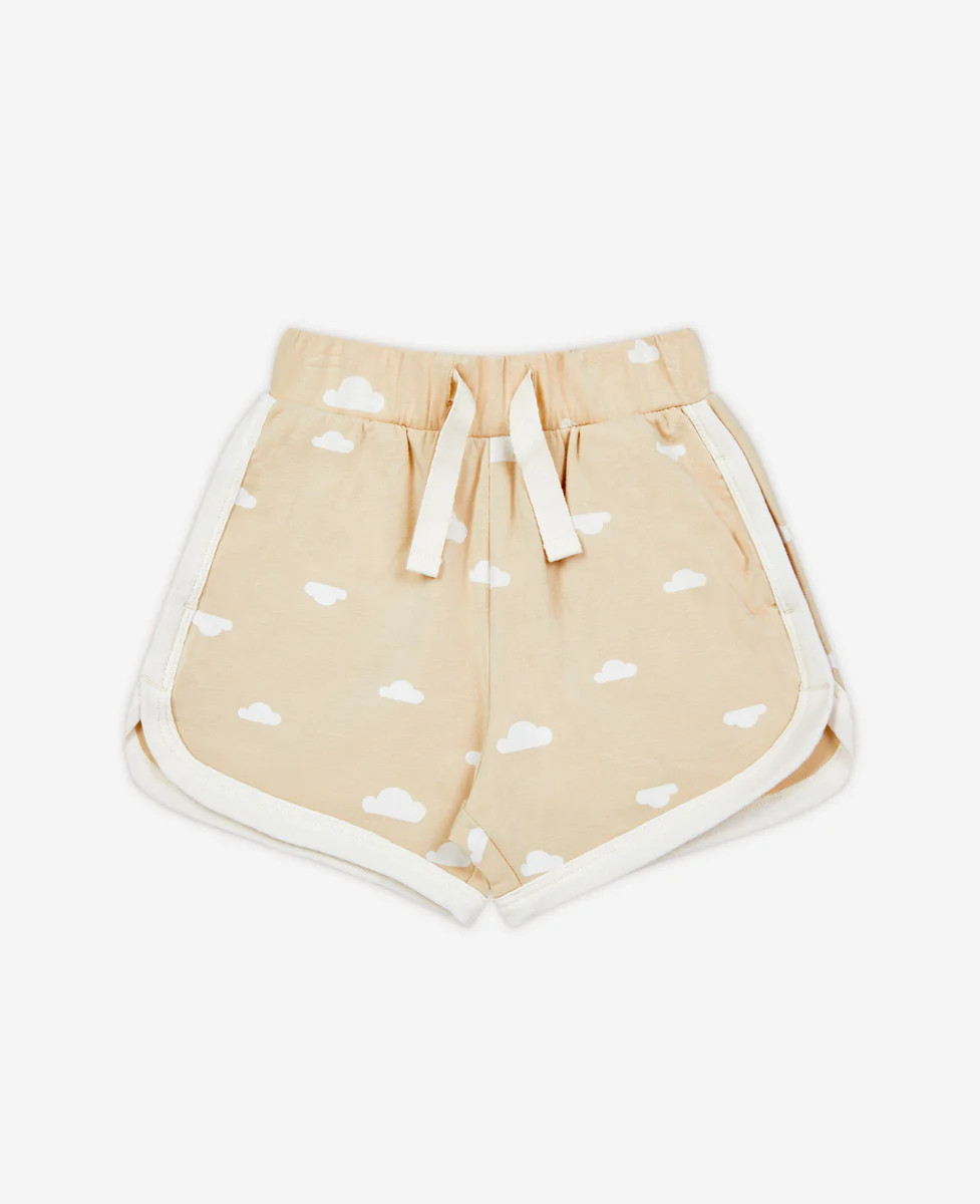 Contrast Trim Shorts - Desert Clouds | Petite Revery