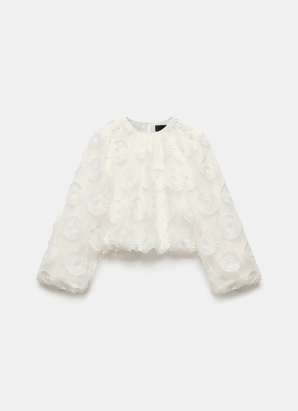 White Floral Applique Top | Mint Velvet