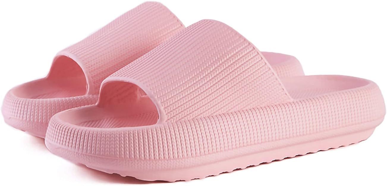 Non Slip Shower Sandals - Comfortable Soft Slide Sandals Quick Drying Waterproof Bathroom Slipper... | Amazon (US)