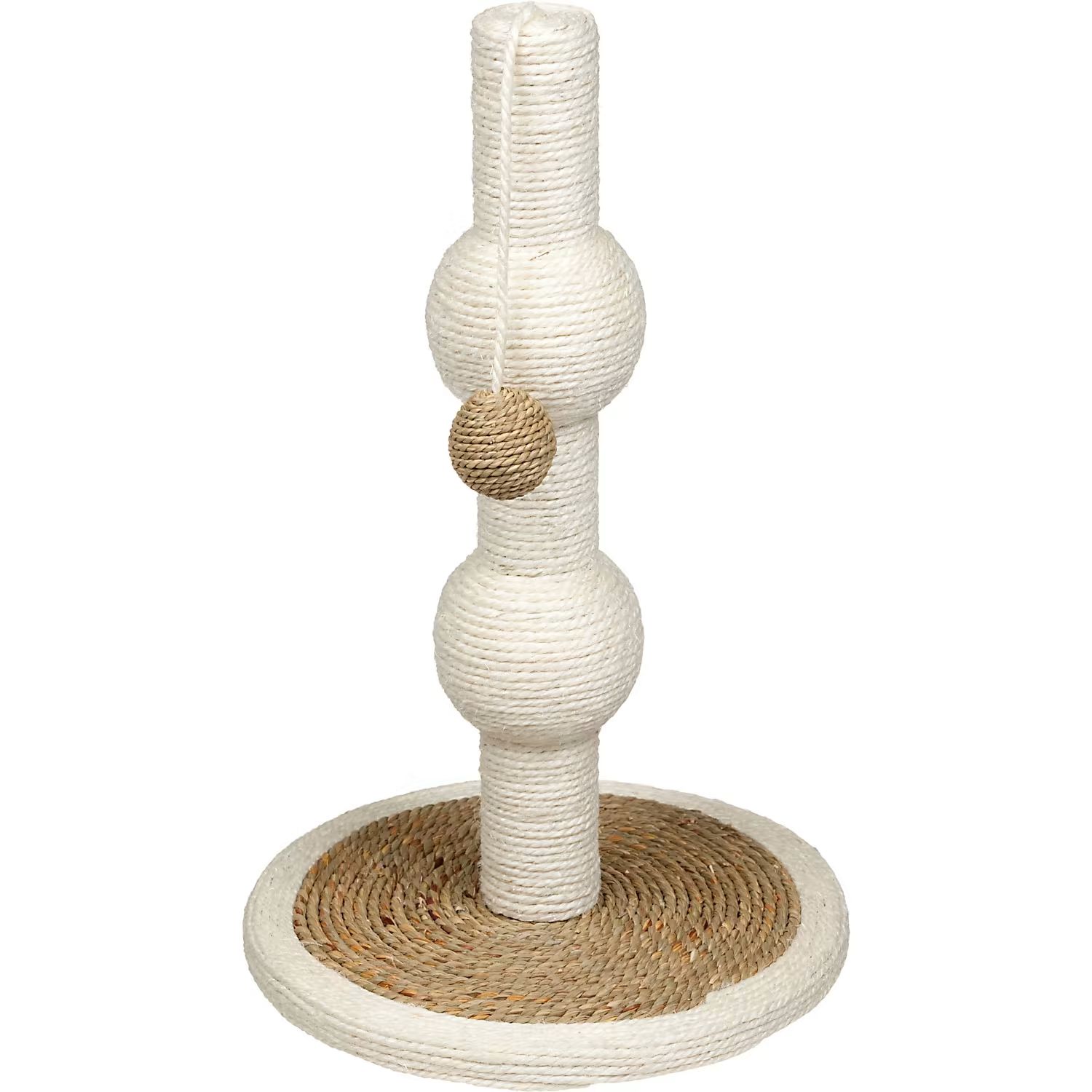EveryYay Sisal and Seagrass Orb Cat Scratching Post, 18" H | Petco