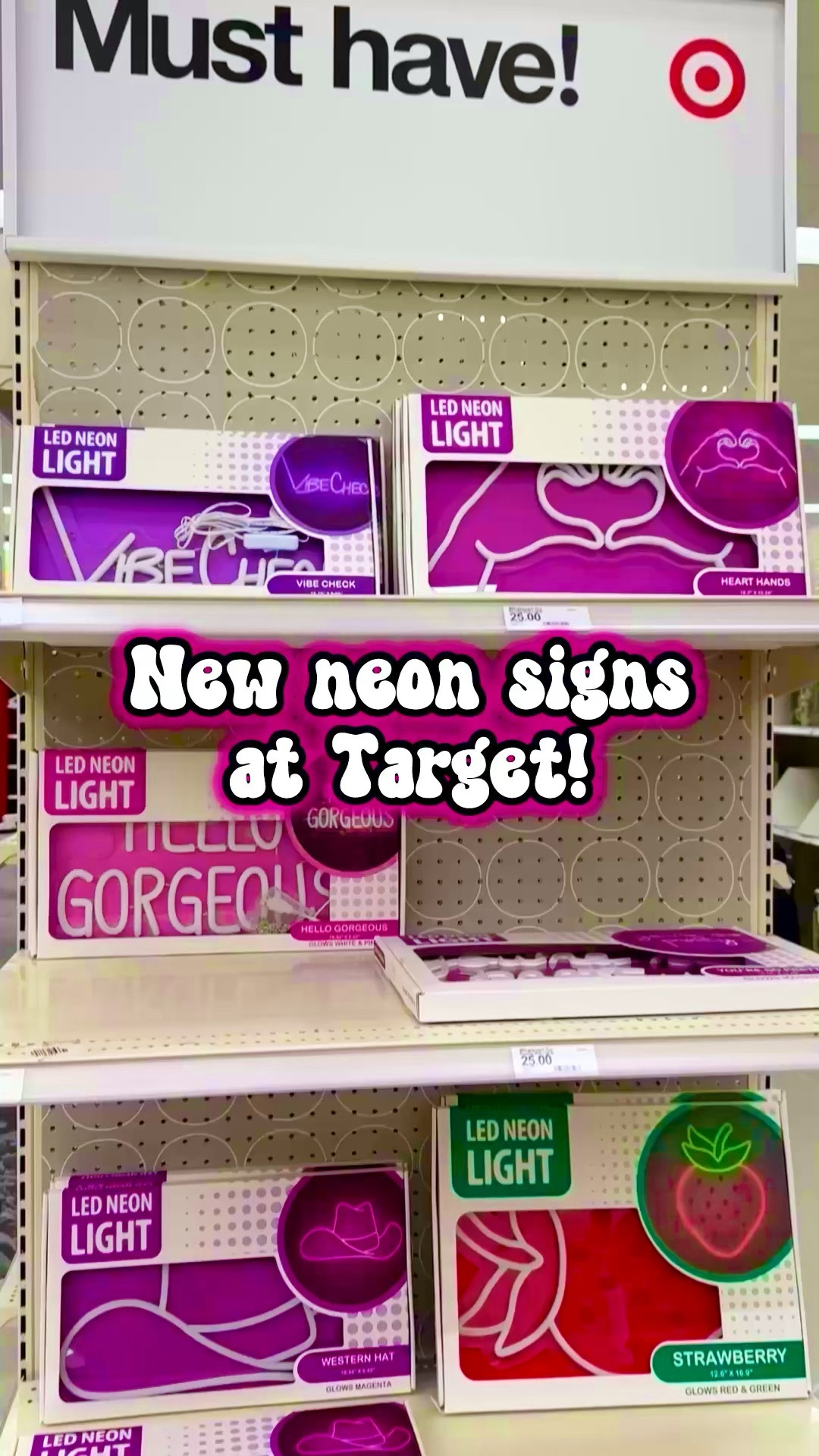 These cute new neon signs from Target are a must have for fun decor or a party!! Only $25 🥰 

#LTKFindsUnder50 #LTKHome #LTKGiftGuide
