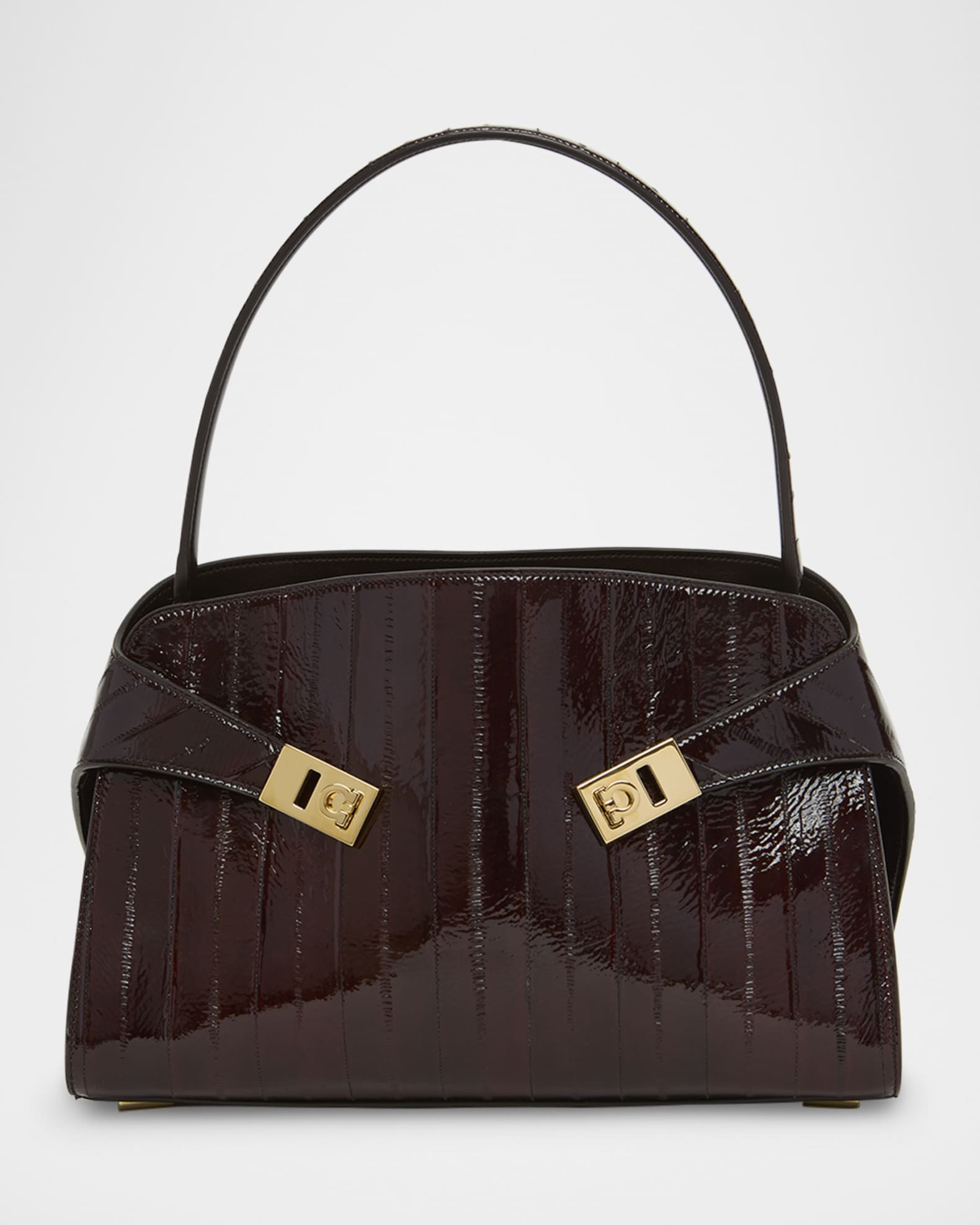 Ferragamo Hug Eel Leather Shoulder Bag | Neiman Marcus
