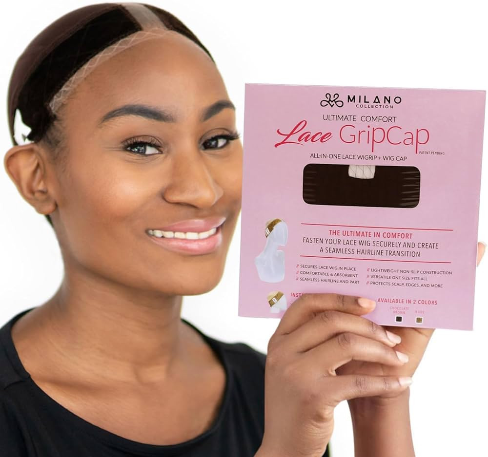 MILANO COLLECTION Lace Wig Grip Cap for Women, Adjustable Wig Cap with Headband, Non-Slip Wig Gri... | Amazon (US)