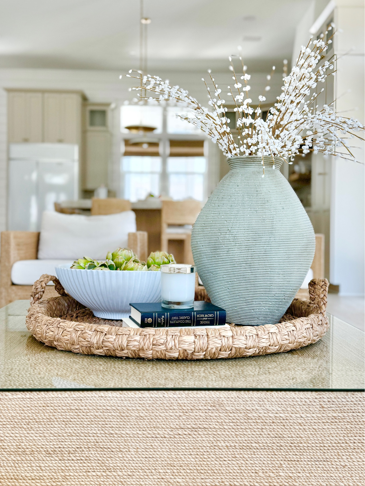 This fluted bowl is on clearance. 

(Our fridge is being replaced in the background 🫣).  



#LTKSaleAlert #LTKHome #LTKStyleTip