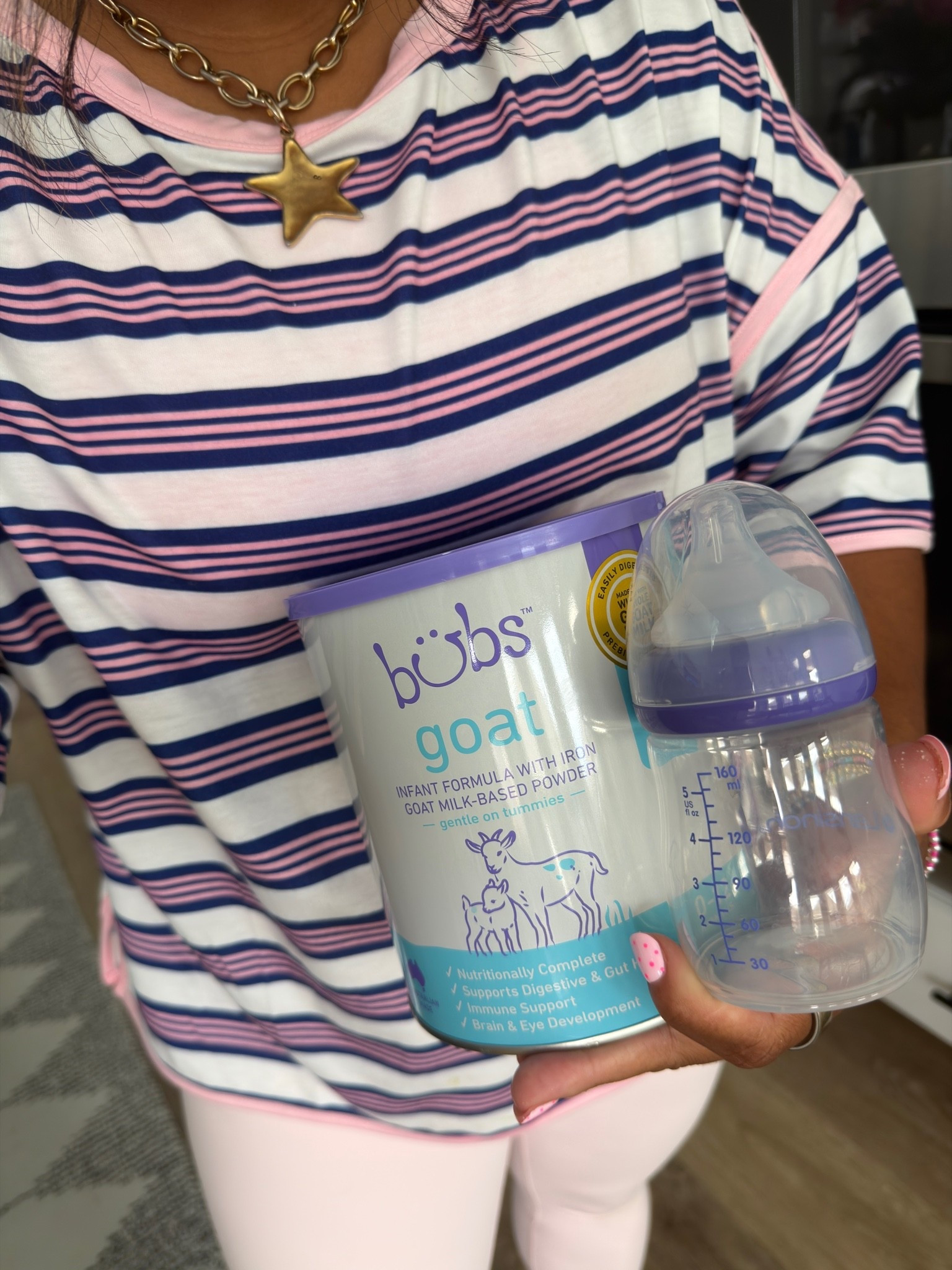 #ad our formula we’ve grabbed for Jovi! after looking into a few, I felt like this was the best option as a breastfeeding mom!   #TargetPartner #Bubs #GOATofGoatMilk #BubsatTarget @aussiebubsofficial @Target

#LTKdayinmylife #LTKmomlife #LTKBaby