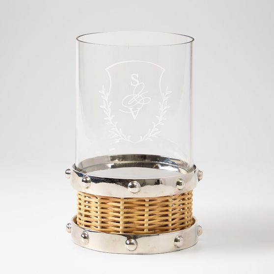 Silver and Wicker Hurricane | Mark and Graham