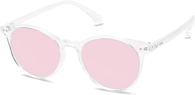 SOJOS Small Round Classic Polarized Sunglasses for Women Men Vintage Style UV400 Lens MAY SJ2113 | Amazon (US)