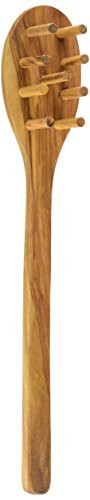 Eddington 50016 Italian Olive Wood Pasta Server, Handcrafted in Europe, Brown, 12-Inches | Amazon (US)