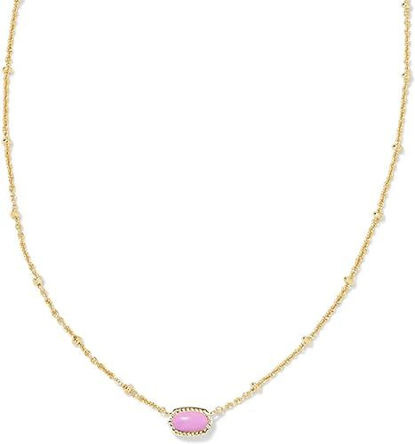 Kendra Scott Mini Elisa 14k Gold-Plated Satellite Short Pendant Necklace, Fashion Jewelry for Wom... | Amazon (US)