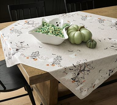Scary Squad Organic Cotton Table Throw | Pottery Barn (US)