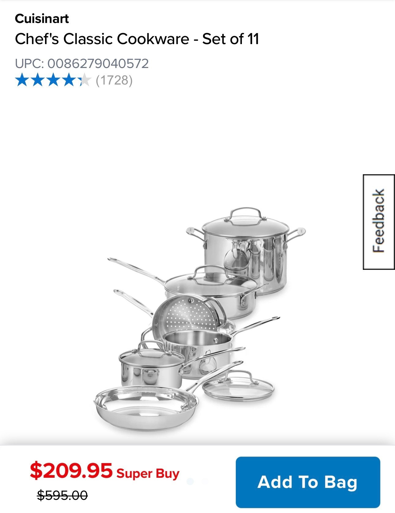 ON SALE - save $386!! Stainless pots and pans set! 

#LTKSaleAlert #LTKfoodie #LTKHome