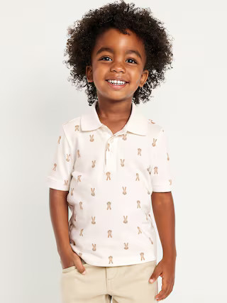 Printed Short-Sleeve Polo Shirt for Toddler Boys | Old Navy (US)