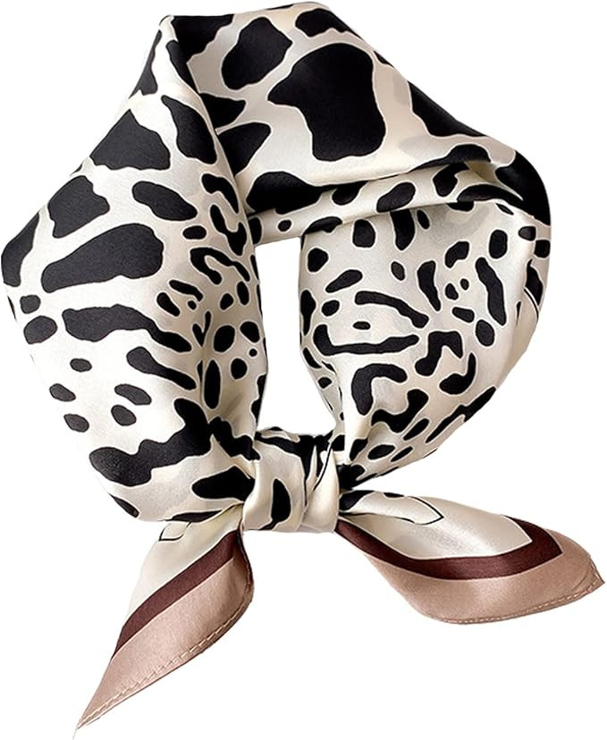 Aufeel Women's 100% Pure Mulberry Silk Small Square Scarf - Neckerchief Women - Silk Headscarf - ... | Amazon (US)