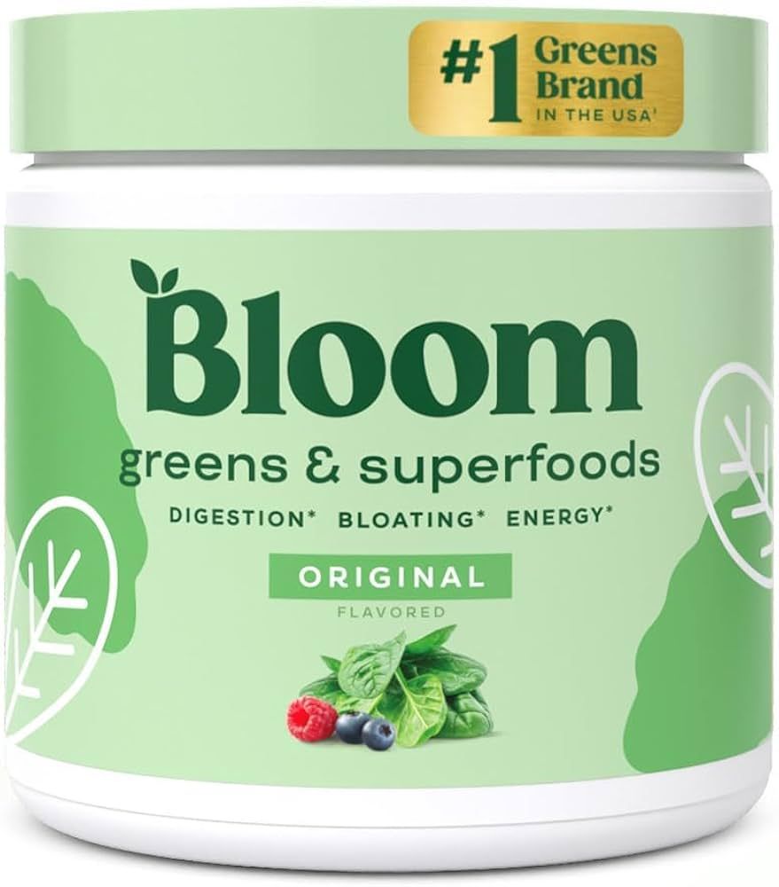 Bloom Nutrition Superfood Greens Powder, Digestive Enzymes with Probiotics and Prebiotics, Gut He... | Amazon (US)