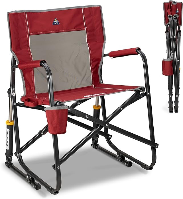 GCI Outdoor Freestyle Rocker Camping Chair | Portable Folding Rocking Chair with Solid, Durable A... | Amazon (US)