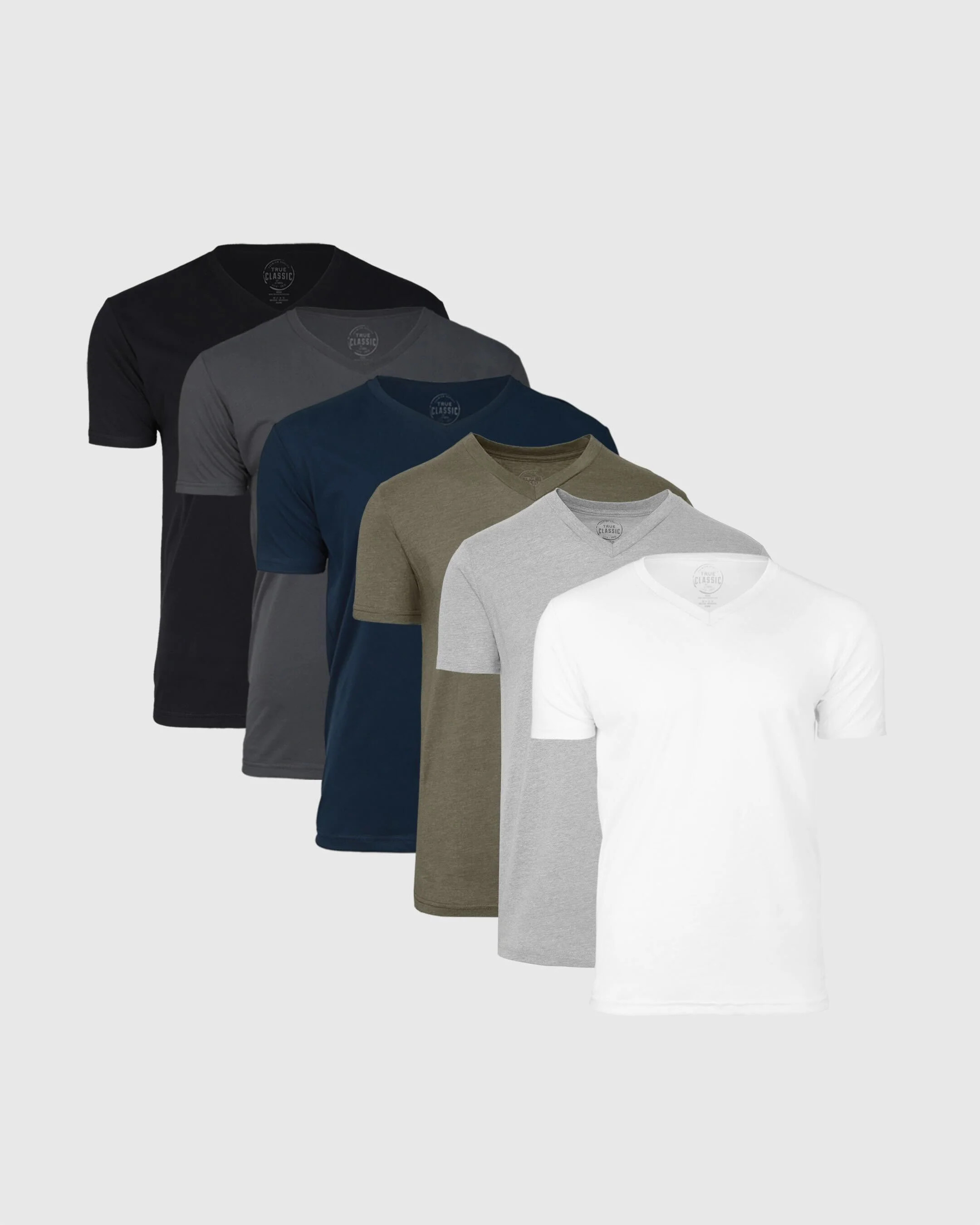 All White V-Neck Tee 6-Pack | True Classic