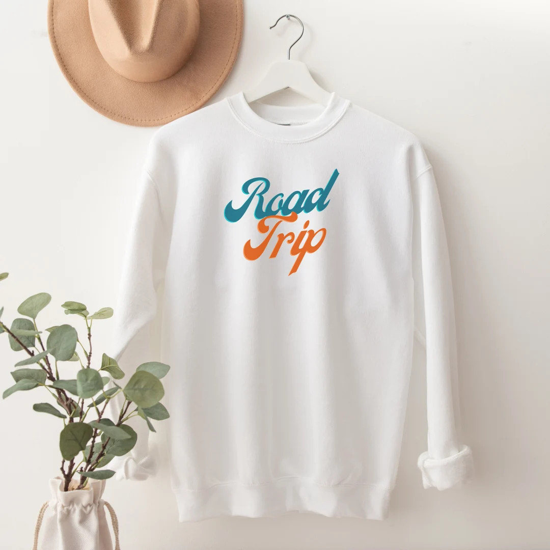 Road Trip Sweatshirt, Travel Sweatshirt, Road Trip Sweater, Retro Sweatshirt, Gift for Traveler, ... | Etsy (US)