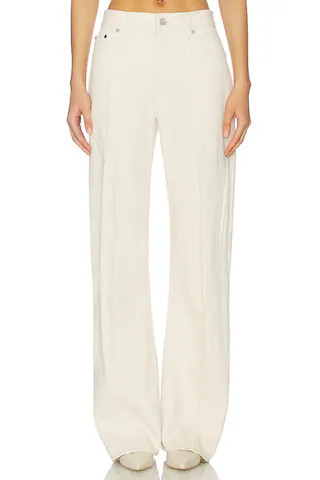 Graham Low Rise Straight Twisted Seam in Sandstone | Revolve Clothing (Global)