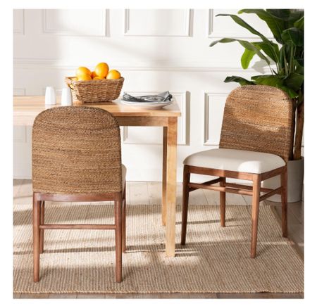 Check out the texture on these! Two chairs for under $300

#LTKhome