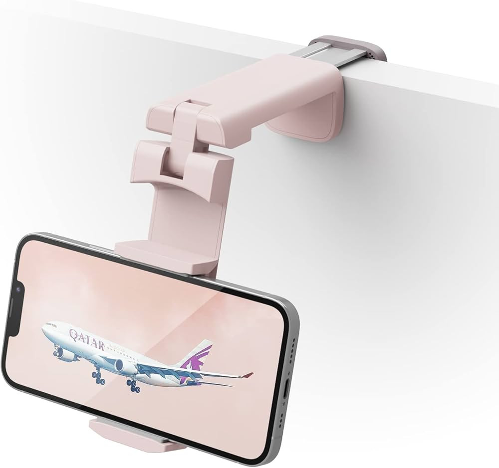 Universal Airplane Phone Stand Holder, Klearlook Travel Essentials Phone Mount for Desk with 360 ... | Amazon (US)