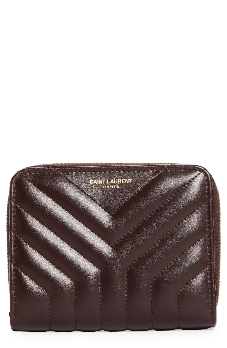 Joan Compact Matelassé Leather Wallet | Nordstrom