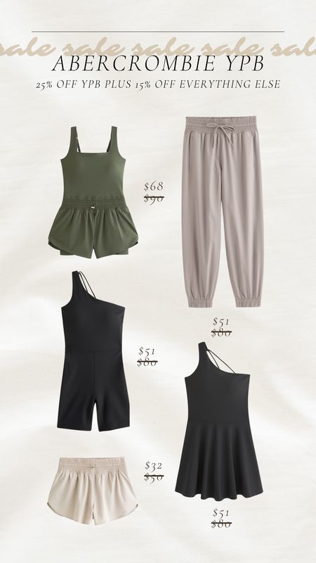 Abercrombie YPB is on sale for 25% off, and everything else is 15% off! 

Abercrombie YPB, sale, workout gear, activewear, workout romper, onesie, joggers, spring style, fitness trends, 

#LTKstyletip #LTKActive #LTKfitness