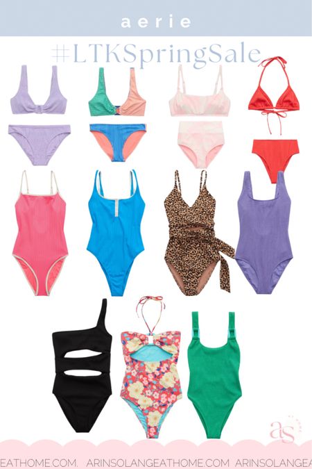 Aerie swimwear LTK sale finds 

#LTKSpringSale #LTKsalealert #LTKSeasonal