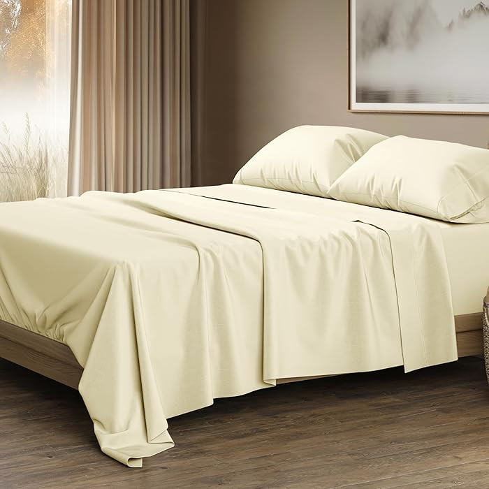 THREAD SPREAD 100% Egyptian Cotton King Size Sheets Set - Luxury 1500 Series Egyptian Cotton Shee... | Amazon (US)
