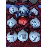 Reindeer Ornaments Rae Dunn Inspired Gift Set Christmas & Holiday | Etsy (US)