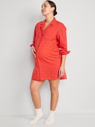 Maternity Matching Printed Nightshirt | Old Navy (US)