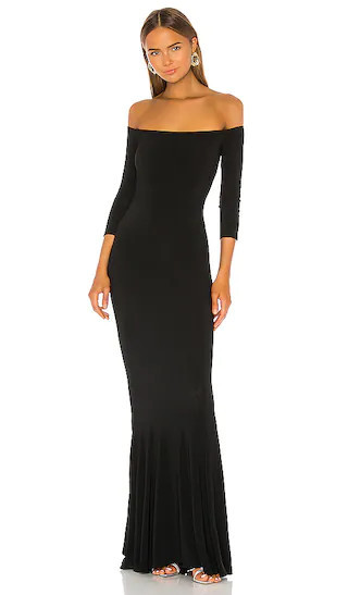 Off the Shoulder Fishtail Gown | Black Gown | Long Black Dress Winter Dresses 2023 | Revolve Clothing (Global)