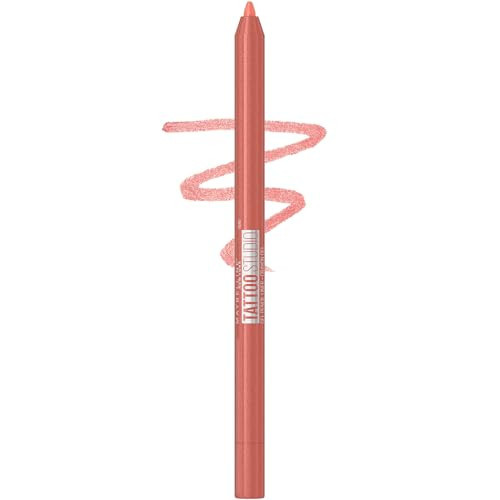 MAYBELLINE Tattoo Studio Sharpenable Eyeliner Pencil, 36 Hour Wear, Waterproof, Peach Pop, 1 Count | Amazon (US)