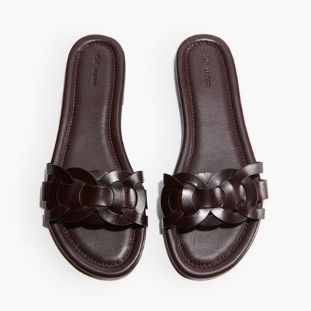 Dark brown leather slide sandals 

#LTKshoecrush #LTKfindsunder100 #LTKstyletip