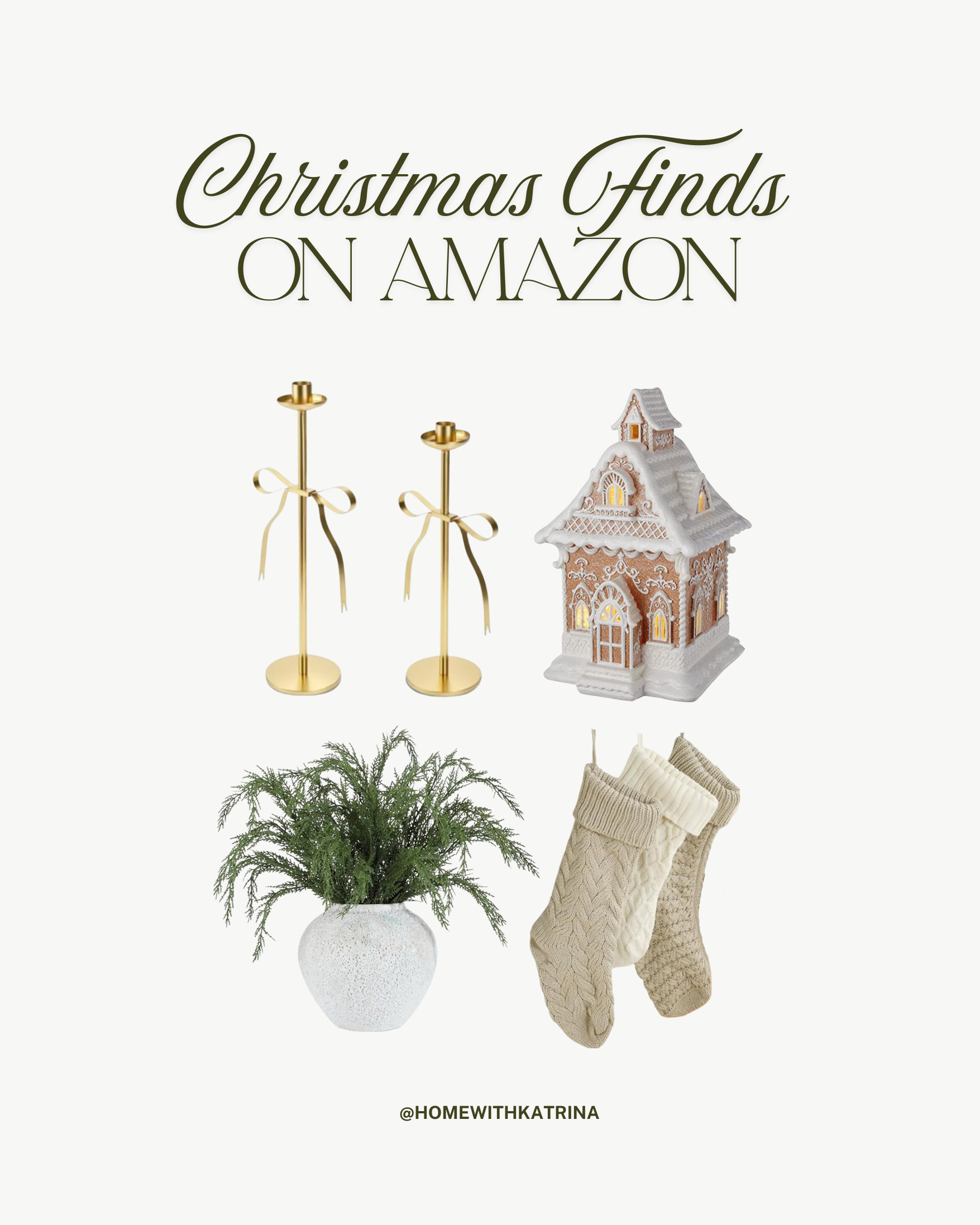 🎄✨ My favorite Amazon Christmas finds that are perfect for gifting (or treating yourself 😉)! From cozy decor to festive must-haves, these picks make the holidays merry & bright! 🎁💛

AmazonFinds, ChristmasGifts, HolidayDecor, Christmas2025, GiftGuide, LTKHoliday, LTKSeasonal, AmazonFavorites, HolidayShopping, ChristmasInspo 

 

#LTKSeasonal #LTKHome