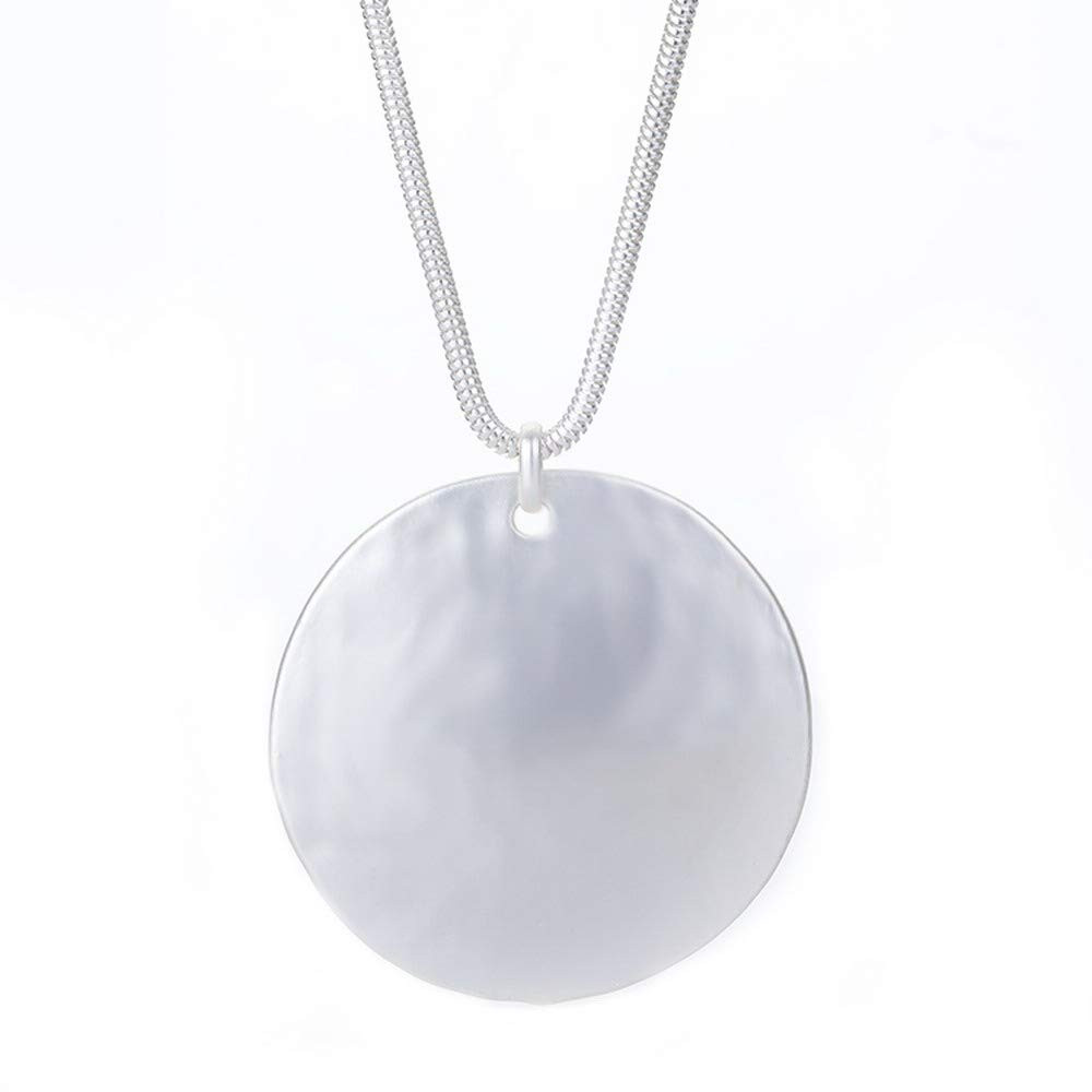 Large Pendant Necklace Silver Gold Chunky Chain Costume Bohemian Necklaces for Women with Gifts B... | Amazon (US)