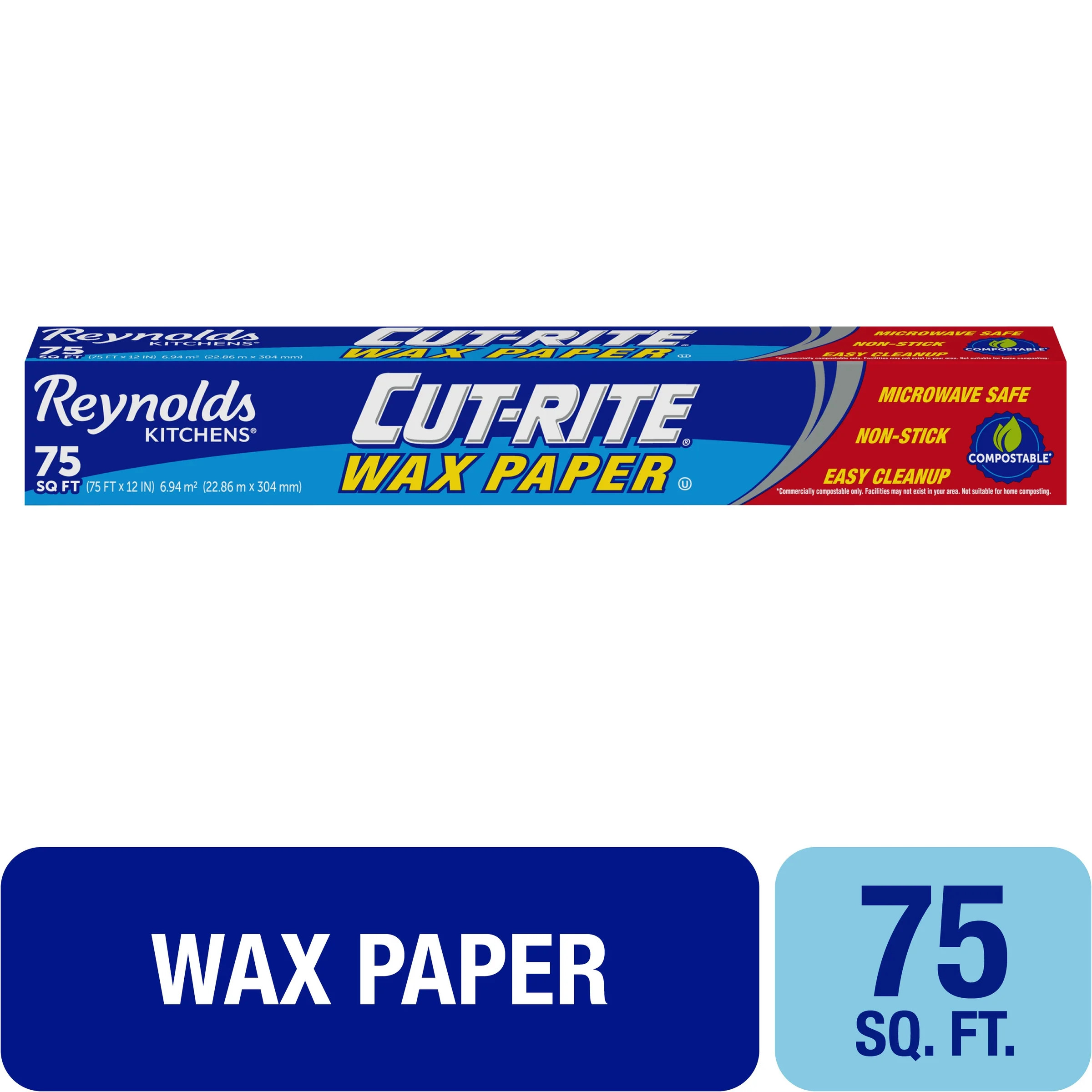 Reynolds Cut-Rite Wax Paper, 75 Square Feet | Walmart (US)