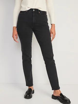 High-Waisted OG Straight Black Jeans for Women | Old Navy (US)