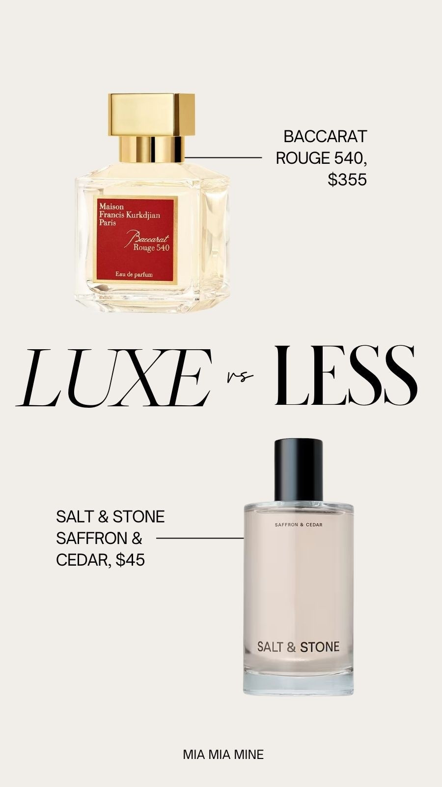 Save or splurge perfume / Valentine’s Day gift
Baccarat rouge 540
Salt and stone perfume smells just like baccarat

#LTKBeauty #LTKFindsUnder100 #LTKFindsUnder50