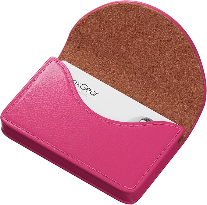 MaxGear Business Card Holder, PU Leather Business Card Case Pocket Business Card Holders for Men ... | Amazon (US)