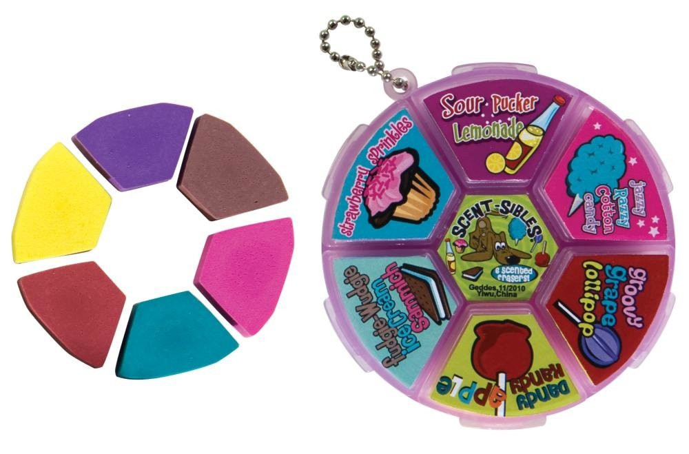 Raymond Geddes Scent-Sibles Carnival Eraser Wheel (Pack of 24) | Amazon (US)
